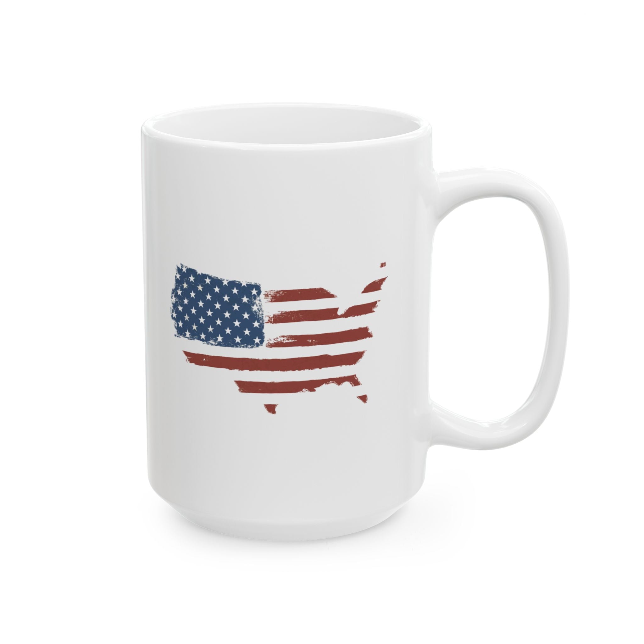 American Flag Map Ceramic Mug 4 American Patriots