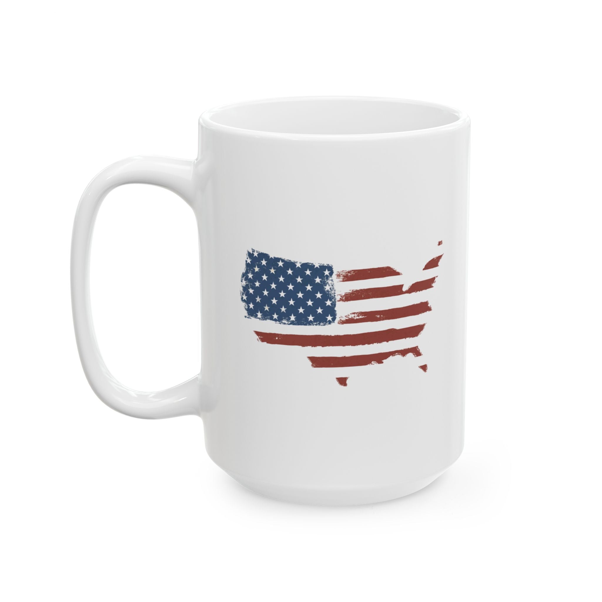 American Flag Map Ceramic Mug 4 American Patriots