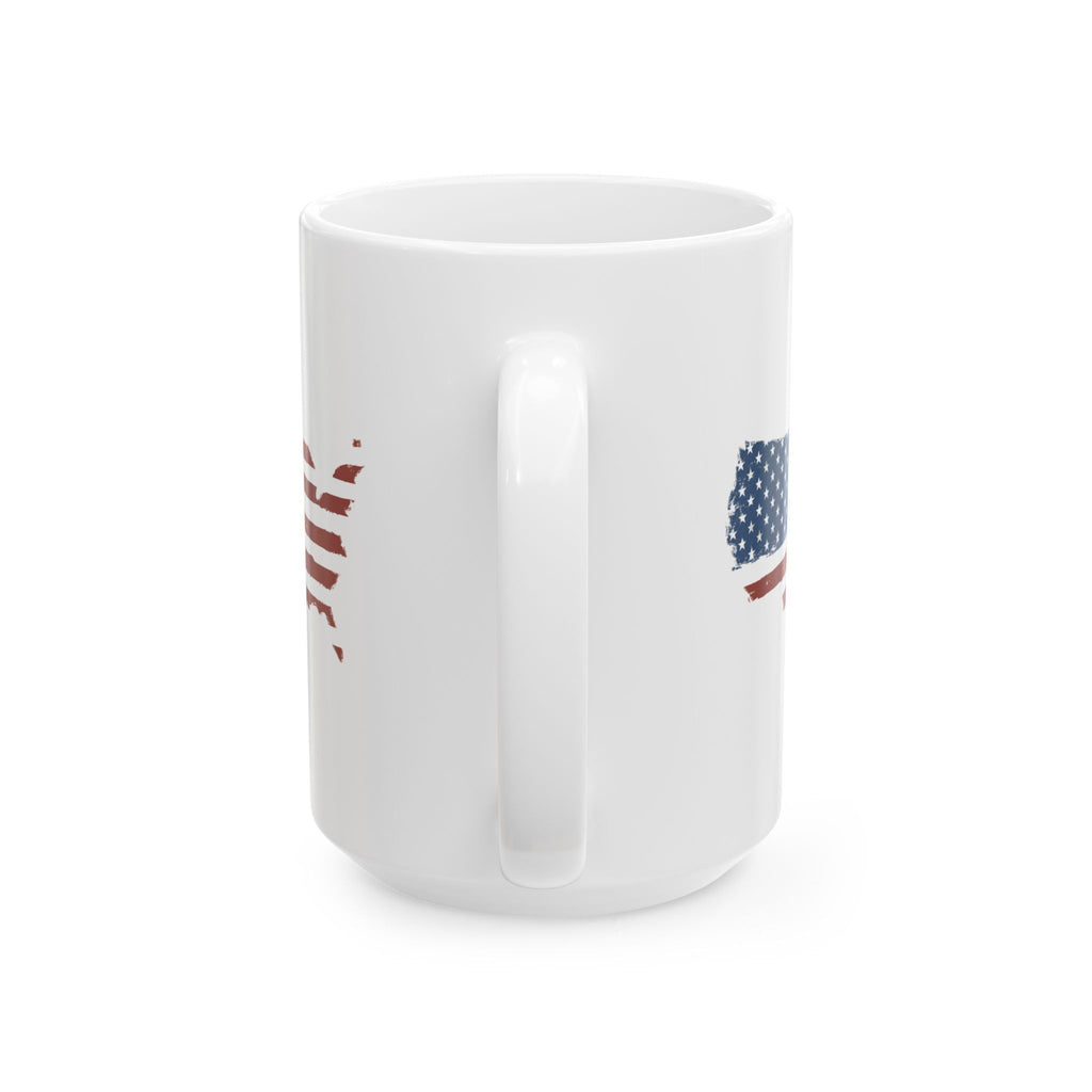 American Flag Map Ceramic Mug 4 American Patriots